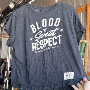 Under Armour Black Graphic 'Blood Sweat Respect' Tee